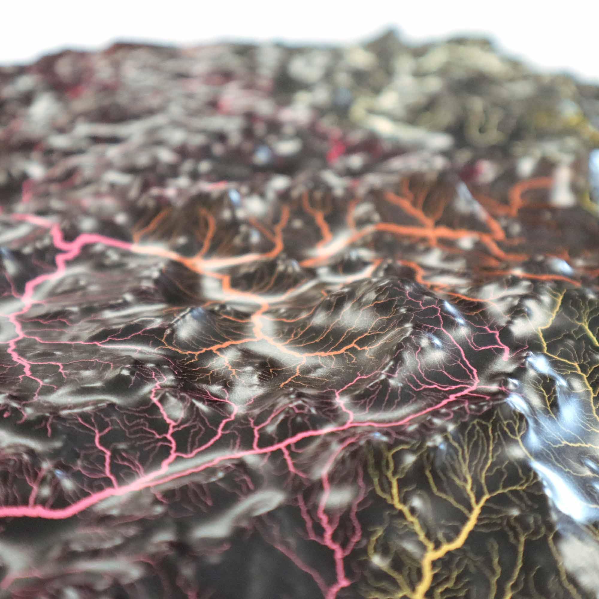 Hubbard Scientific 3D United States Hydrological Map | A True Raised Relief Map - You Can Feel the Terrain | Vaccum-formed Molded | 36'' x 24'' | Detailed Topography - Image 2