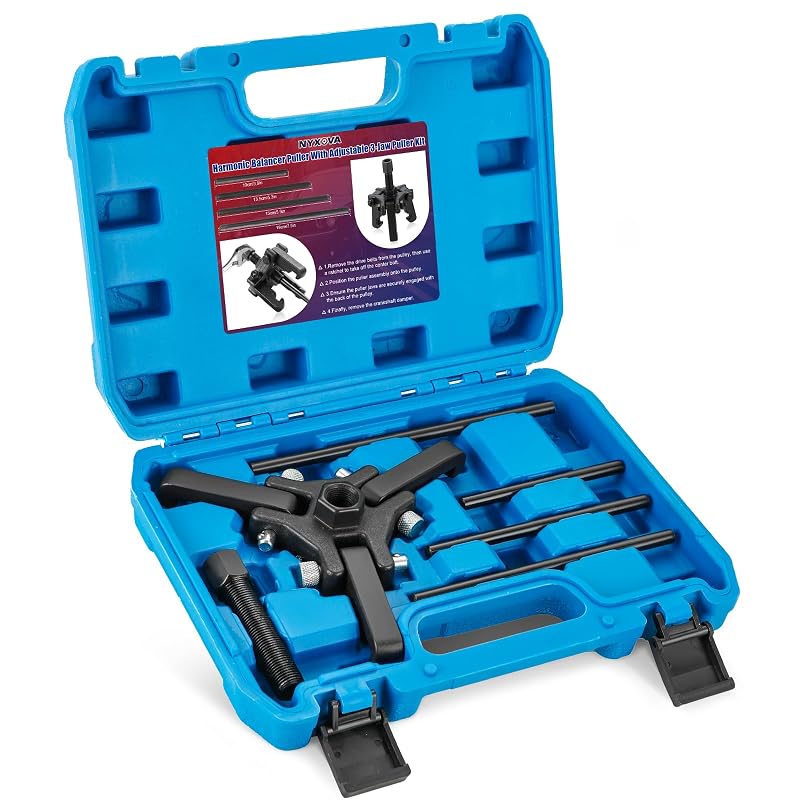Kit de Extrator de Polia e Virabrequim NYXOVA com 3 Garras Ajustáveis G20241224-4