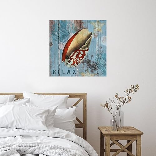 Miniatura 6 de Calcomanías de vinilo para pared, diseño náutico de playa, océano, estrella de mar subacuática, murales positivos, arte de pared, pintura costera,