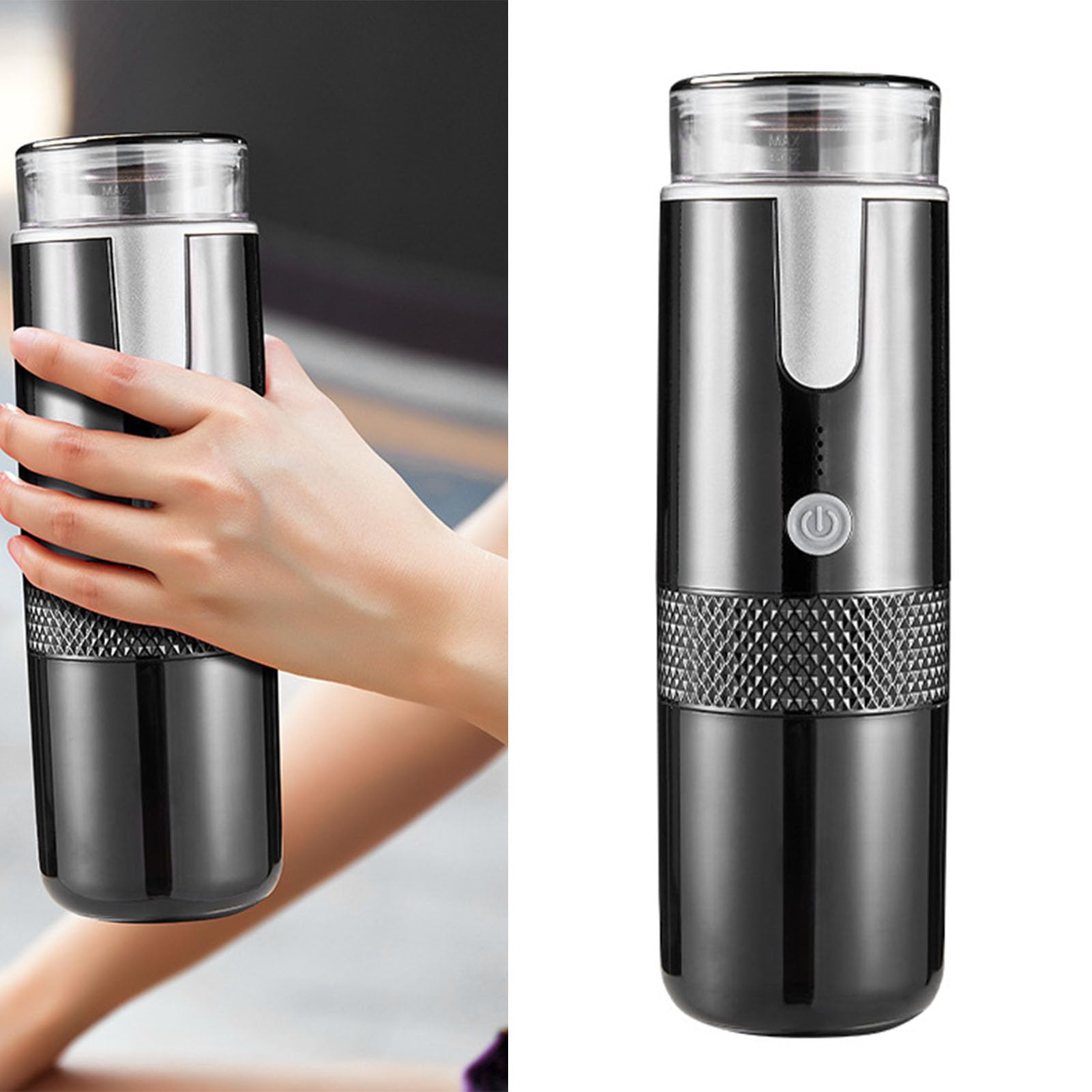 Matybobe Macchina da caffè Elettrica Portatile Senza Fili Macchina da caffè a Capsule con Cialde Mini Macchina per caffè Italiana Ad Alta Pressione per Ufficio da Viaggio All'aperto