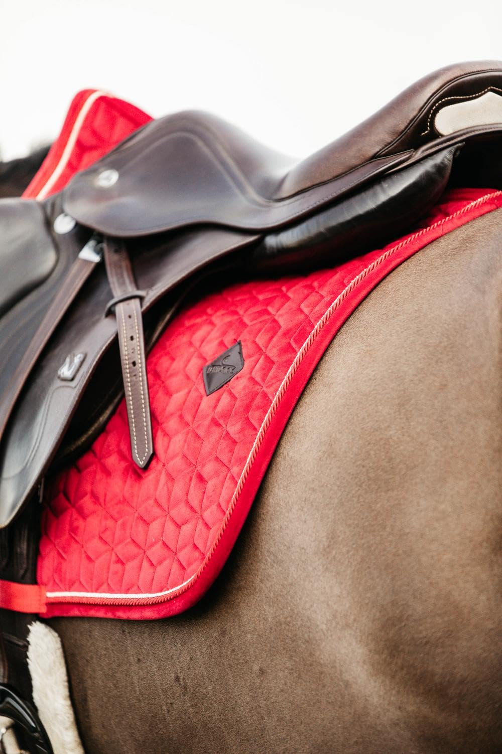 Tapis de selle FULL - Rouge - Velours - Concours complet