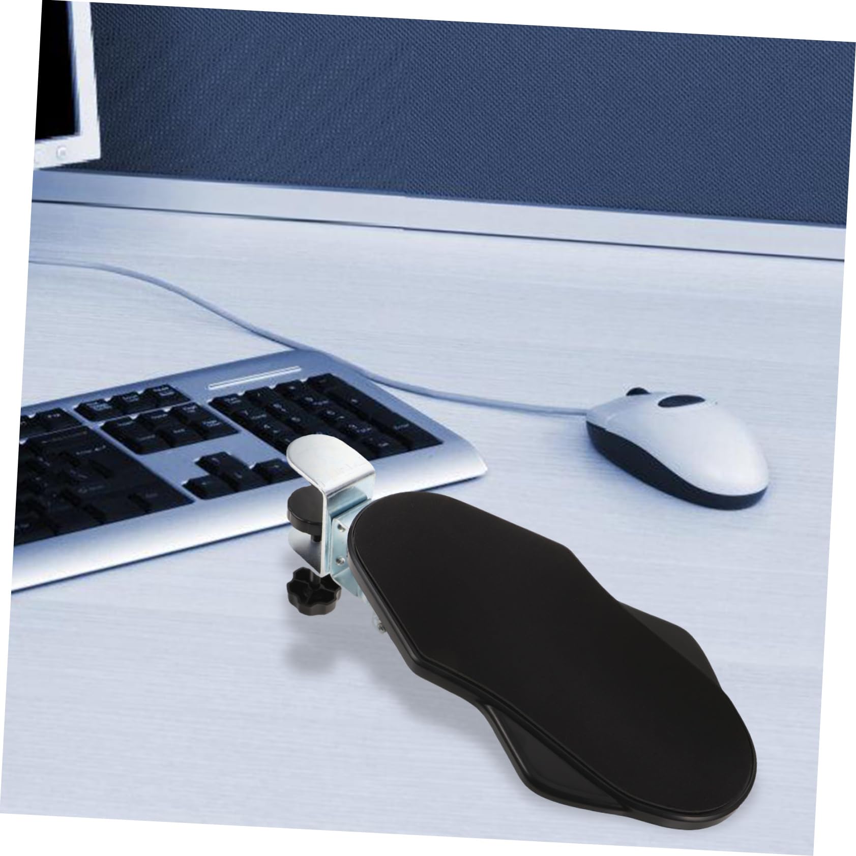 VILLCASE Reposabrazos para Escritorio Plegable de Abs y Hierro Soporte Ergonómico para Muñecas y Codos, Alivio de Estrés para Uso en Casa y Oficina