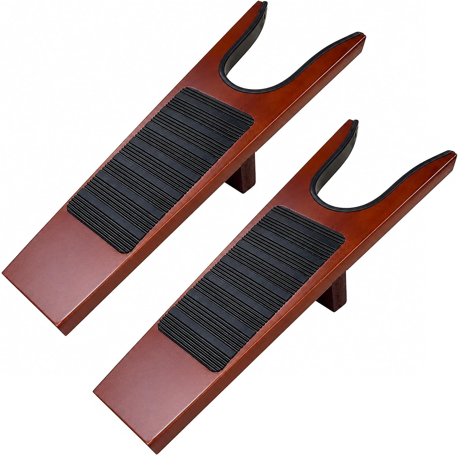 Wooden Boot Jack - Heavy Duty Boot Remover and Puller with Rubber Grip, Anti-Scratch Shoe Remover Tool