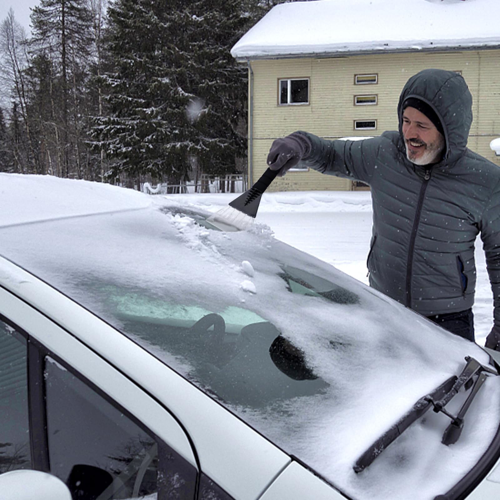 2 Stück Eisschaber Robuster Ice, Großformat Scraper Eiskratzer Auto Zubehör Eis Entferner, Heavy Duty Kühlschrank Eisschaber für Familie Gefrierschrank Ice Scraper