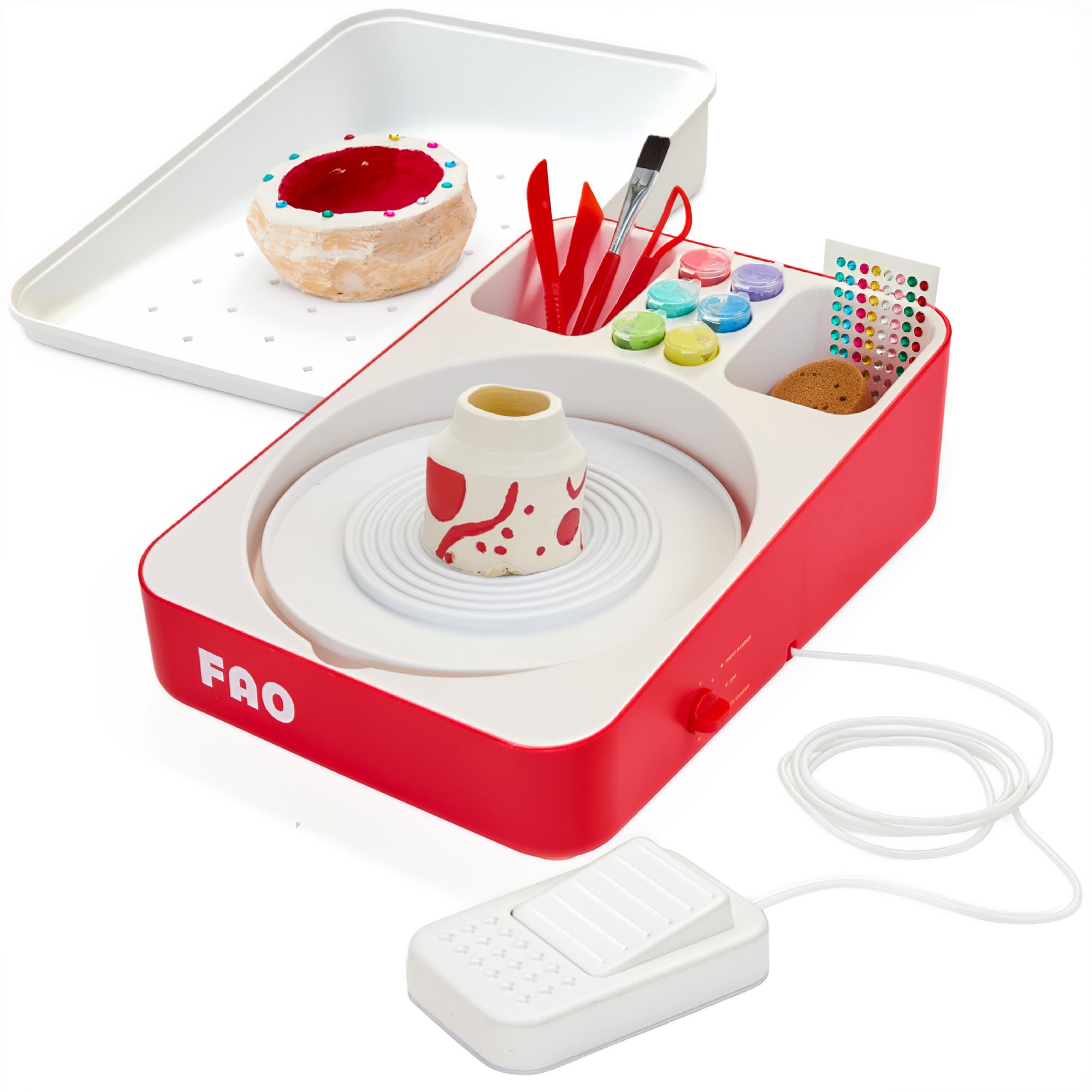 Amazon.com: FAO Schwarz Motorized Pottery Wheel for Kids, Clay Art