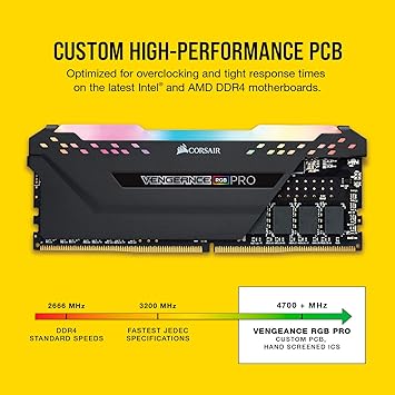 Corsair Vengeance RGB Pro Gaming Edition CMW32GX4M2E3200C16 32GB (2x16GB) DDR4 3200MHz CL16 Gaming Ram (Bellek)