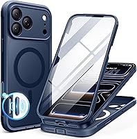 Vista 57 de BERFY Funda para iPhone Air, compatible con MagSafe, protector de pantalla de privacidad integrado y protección de cámara, cuerpo completo