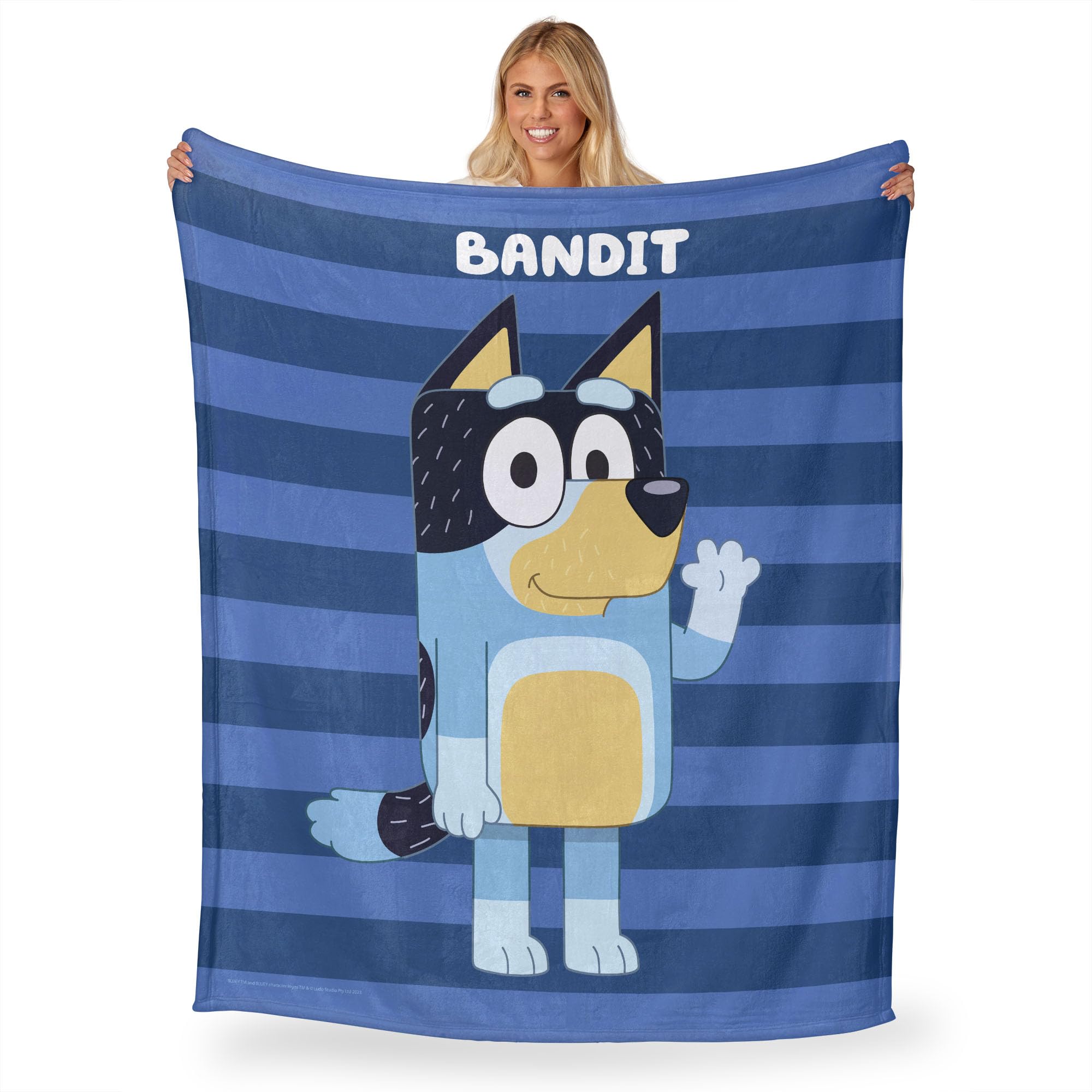 Northwest Bluey Silk Touch Throw Blanket, 50" x 60", Roll Call Bandit - Image 3