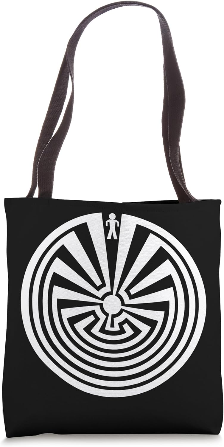 Man In the maze Indian symbol Native American Tote Bag