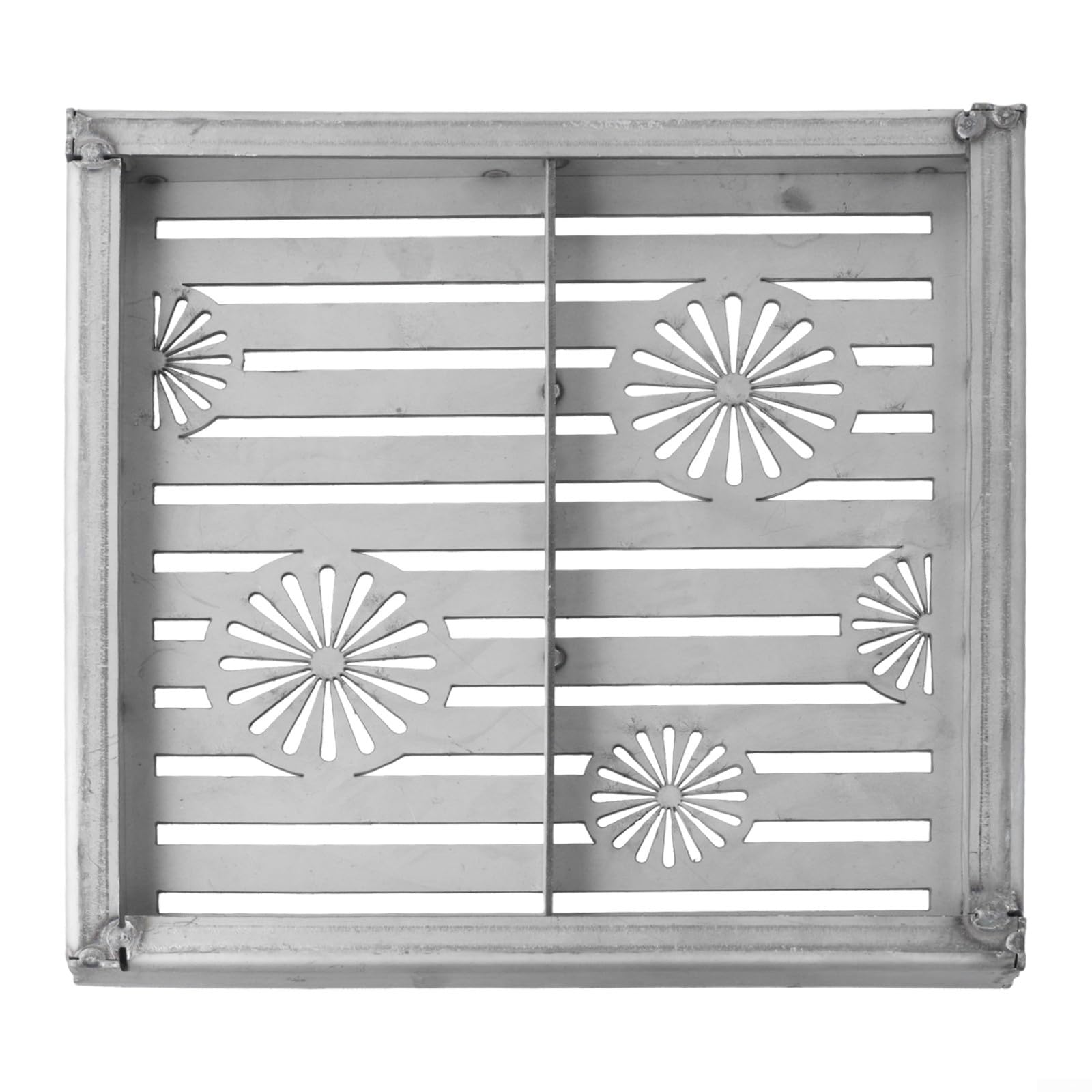 Eawfgtuw Grille de vidange en acier inoxydable pour extérieur, évacuation de l'eau de pluie, grille d'évacuation de jardin, évacuation de sol robuste pour allée, jardin, espace public (200 x 200 x 20