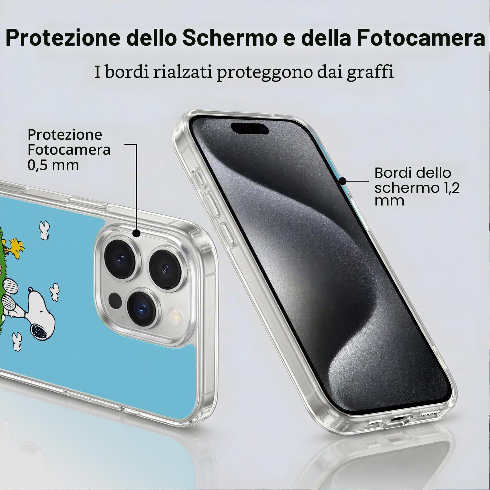 Head Case Designs Licenza Ufficiale Peanuts Charlie, Snoppy & Woodstock Metà E Risate Custodia in Gel [Protezione di Grado Militare] Compatibile Con Apple iPhone 15 Pro Max E Compatibile Con MagSafe