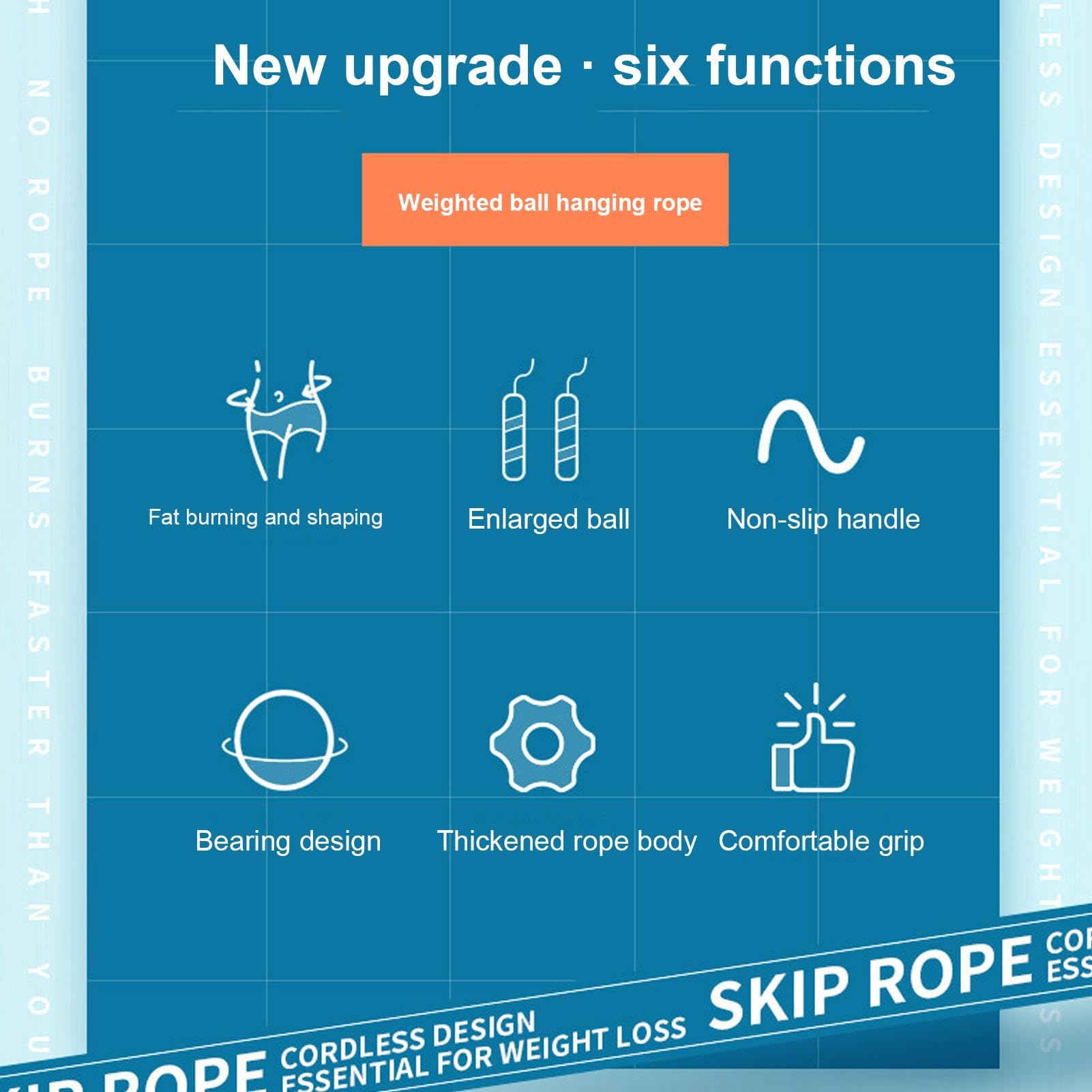 Workout-Springseil, Springseile für Fitness,Gewichtetes Springseil