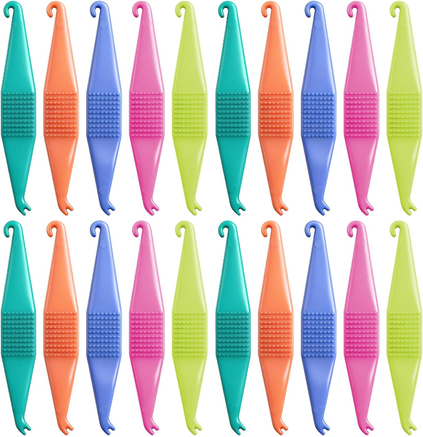 100 PCS Braces Rubber Band Tool, Colorful Elastic Rubber Bands Placers Tool for Orthodontic Braces