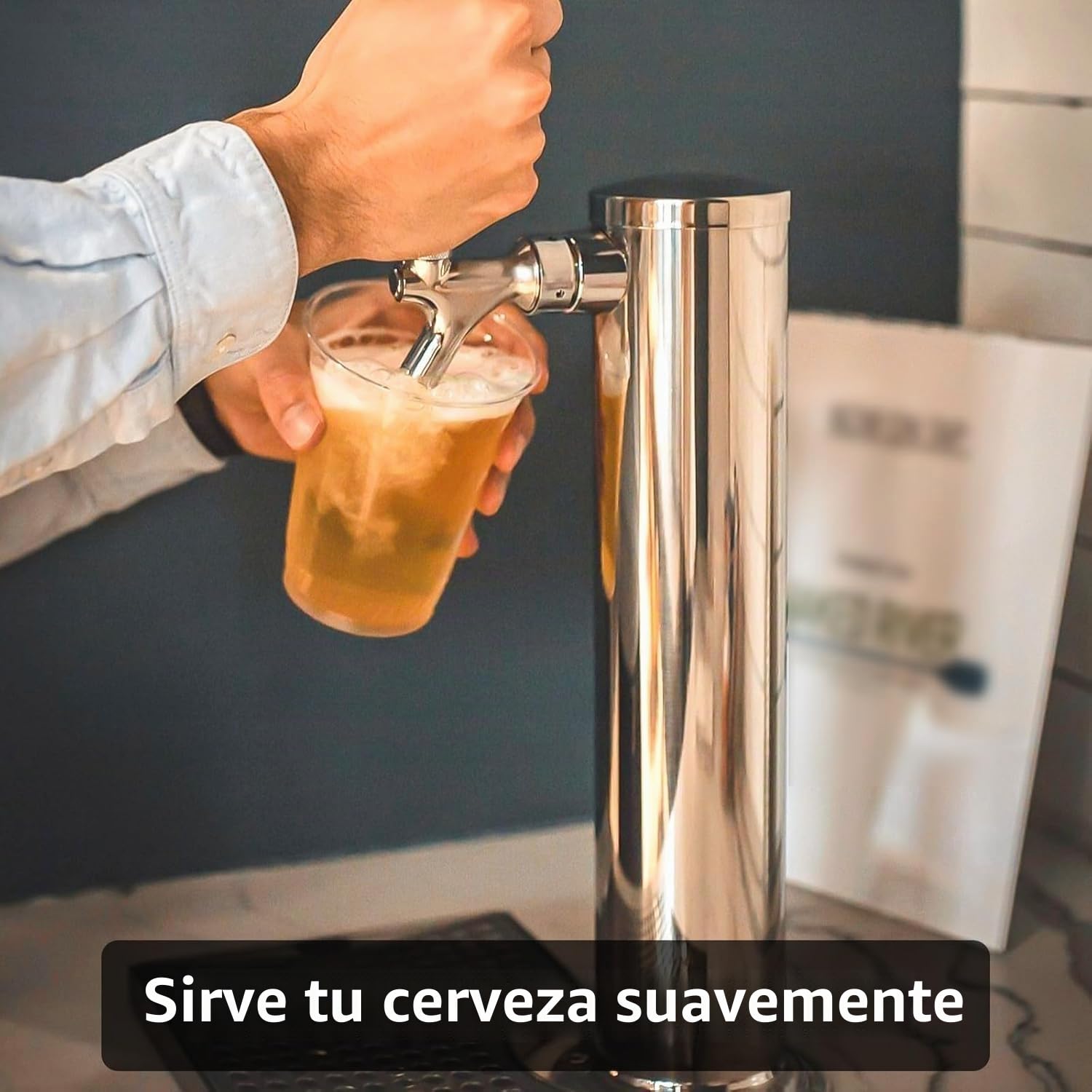 Torre de Barril de Cerveza de Acero Inoxidable, Dispensador de Cerveza de unGrifo, Equipo de Elaboración de Cerveza, Accesorios de Preparación Aptos para Bares de Cocina,