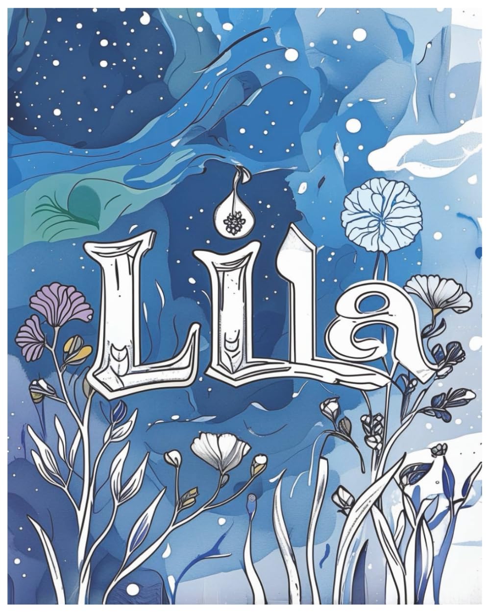Lila's colouring book