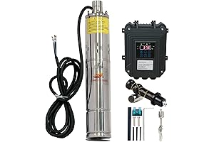 Bomba de Agua Sumergible para Pozo Profundo de 270W, Bomba Solar Sumergible...