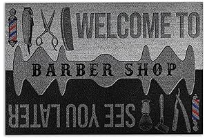 OhaPrints Hairdresser Welcome Barber Shop Welcome Doormat