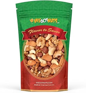 Raw Deluxe Unsalted Mixed Nuts- Premium Quality Kosher Mixed Nuts Snack ...