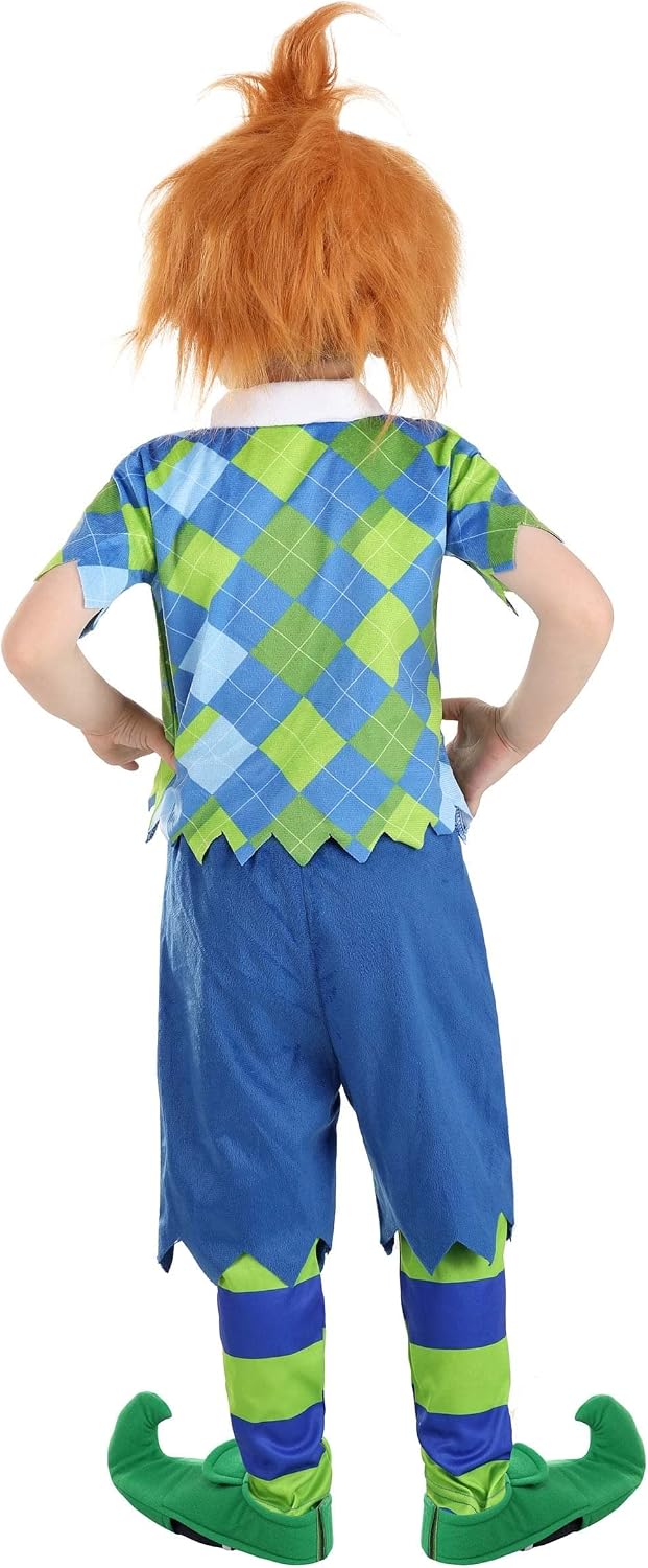 Deluxe Plaid Munchkin Toddler Costume - Shirt, Pants, Shorts, Wig & Shoe Covers, Officially Licensed