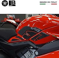 Vista 3 de labelbike - 2 pegatinas 3D de resina, protección lateral para tanque de motocicleta compatible con Ducati Streetfighter V4 2023