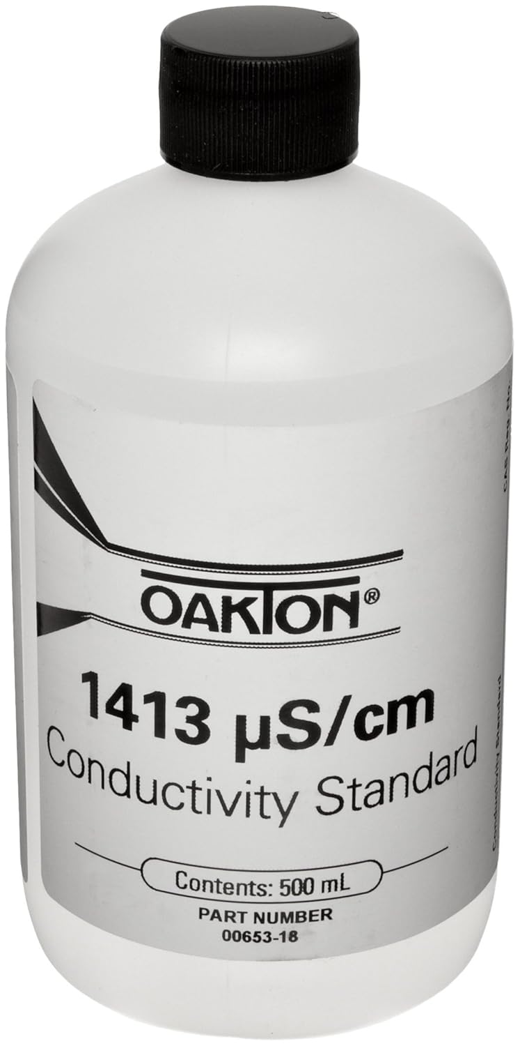 Oakton WD-00653-18 Conductivity Standard Calibration Solution, 1413 microsecond, 1 Pint Bottle