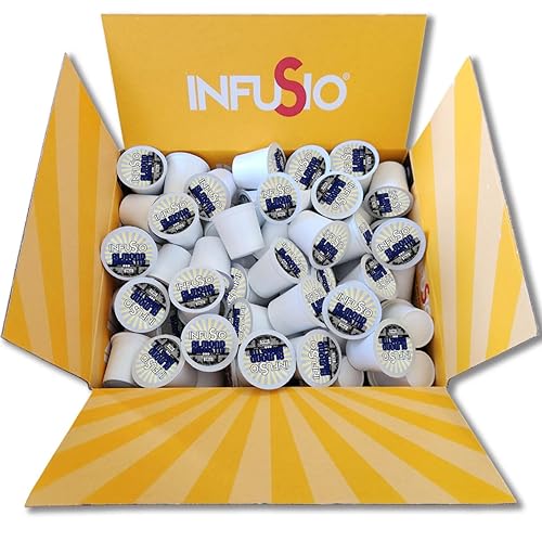 Miniatura 9 de 96 unidades - Café en crema de vainilla, cápsulas de café de una sola porción para cafeteras Keurig K Cup - Café tostado InfuSio Premium (crema de