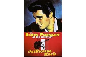 Elvis 2022 Movie Poster: Jailhouse Rock Vintage Style Wall Art