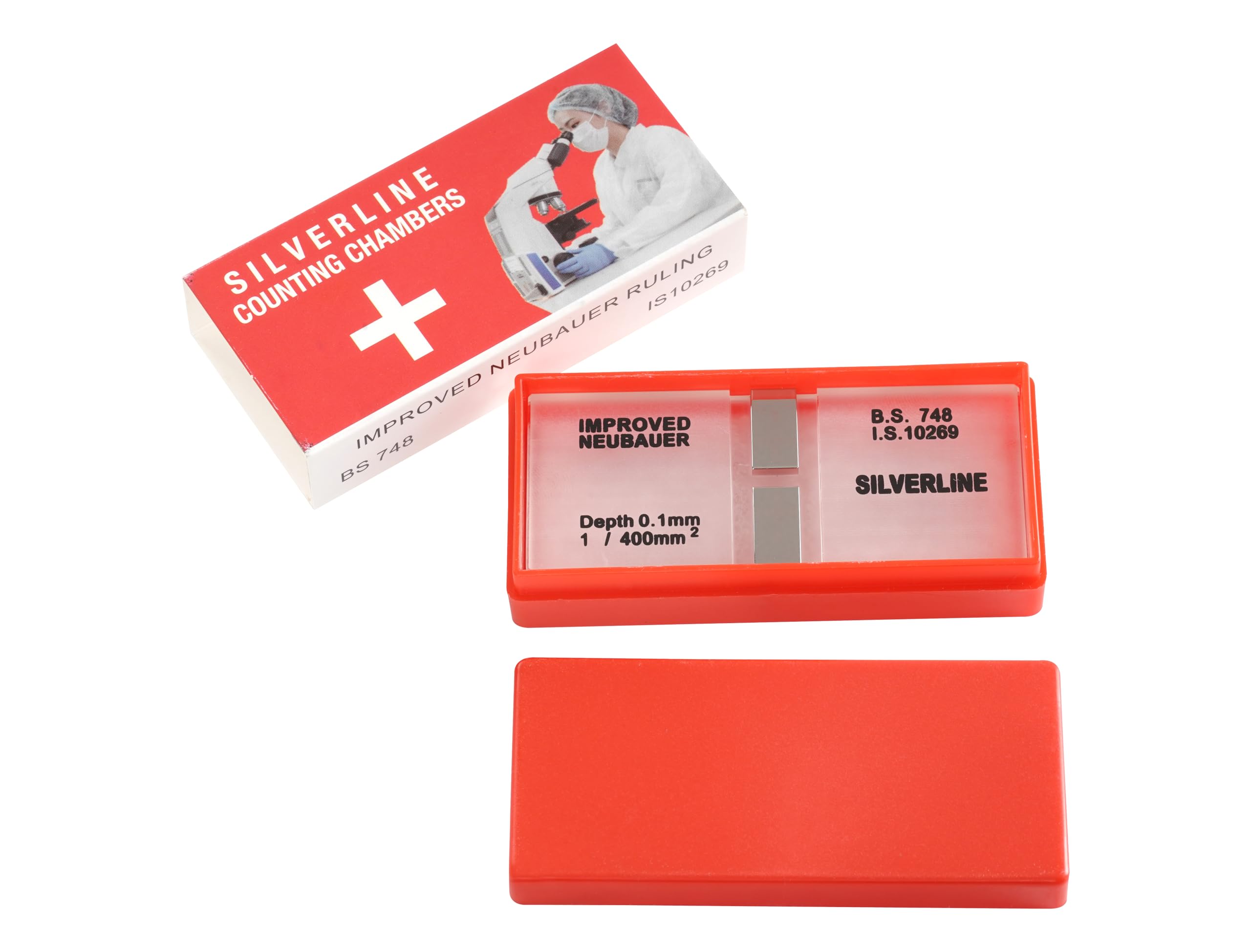 Medical Glass Neubauer Cell Blood Counting Chamber With