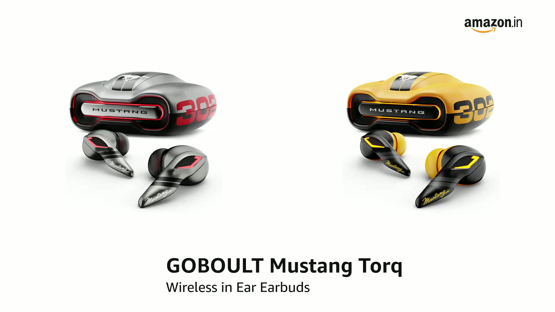 GOBOULT Mustang Sprint in Ear Earbuds with 60H Playtime, Amp App