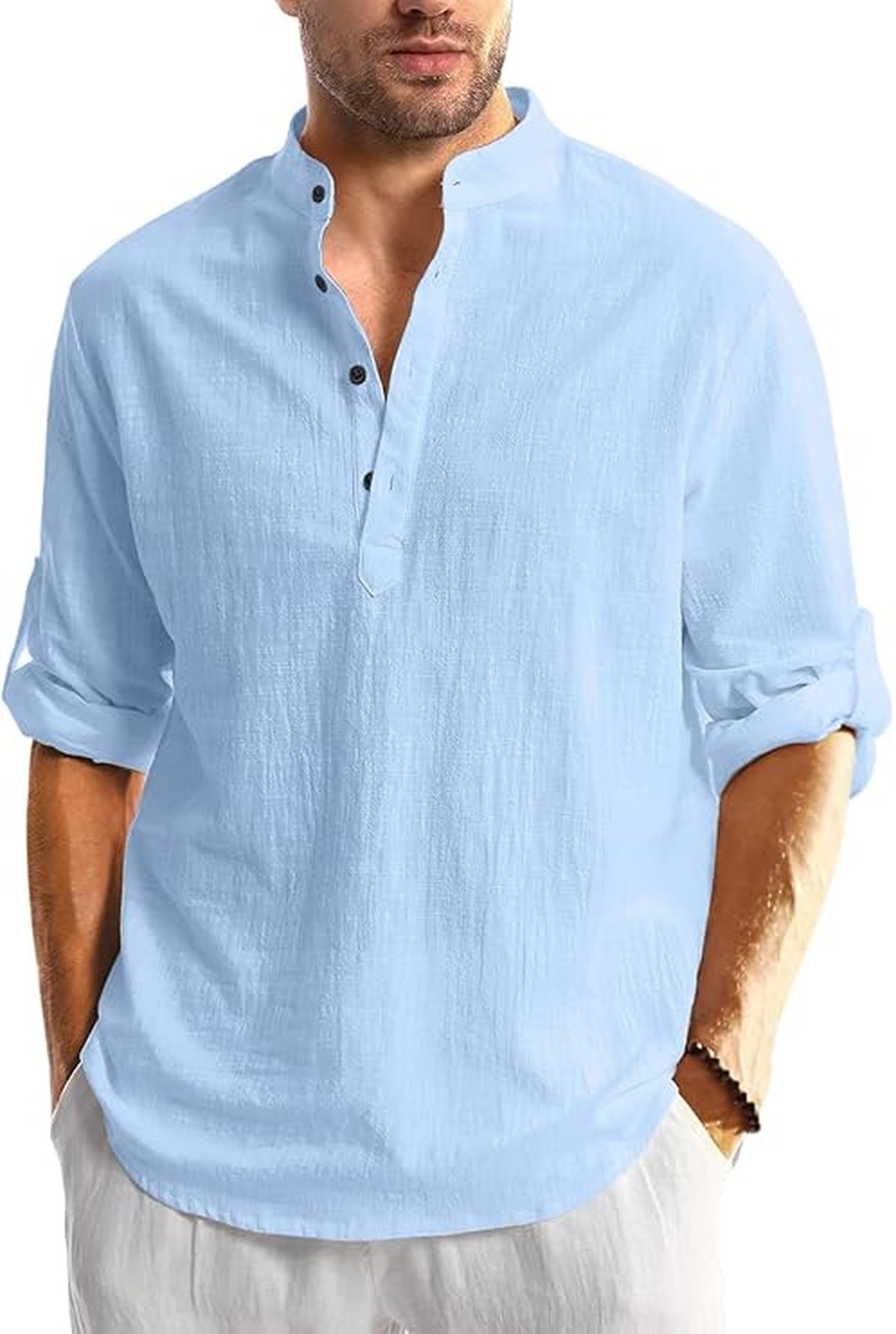 BellstoneMen's Solid Regular Fit Dress Shirt
