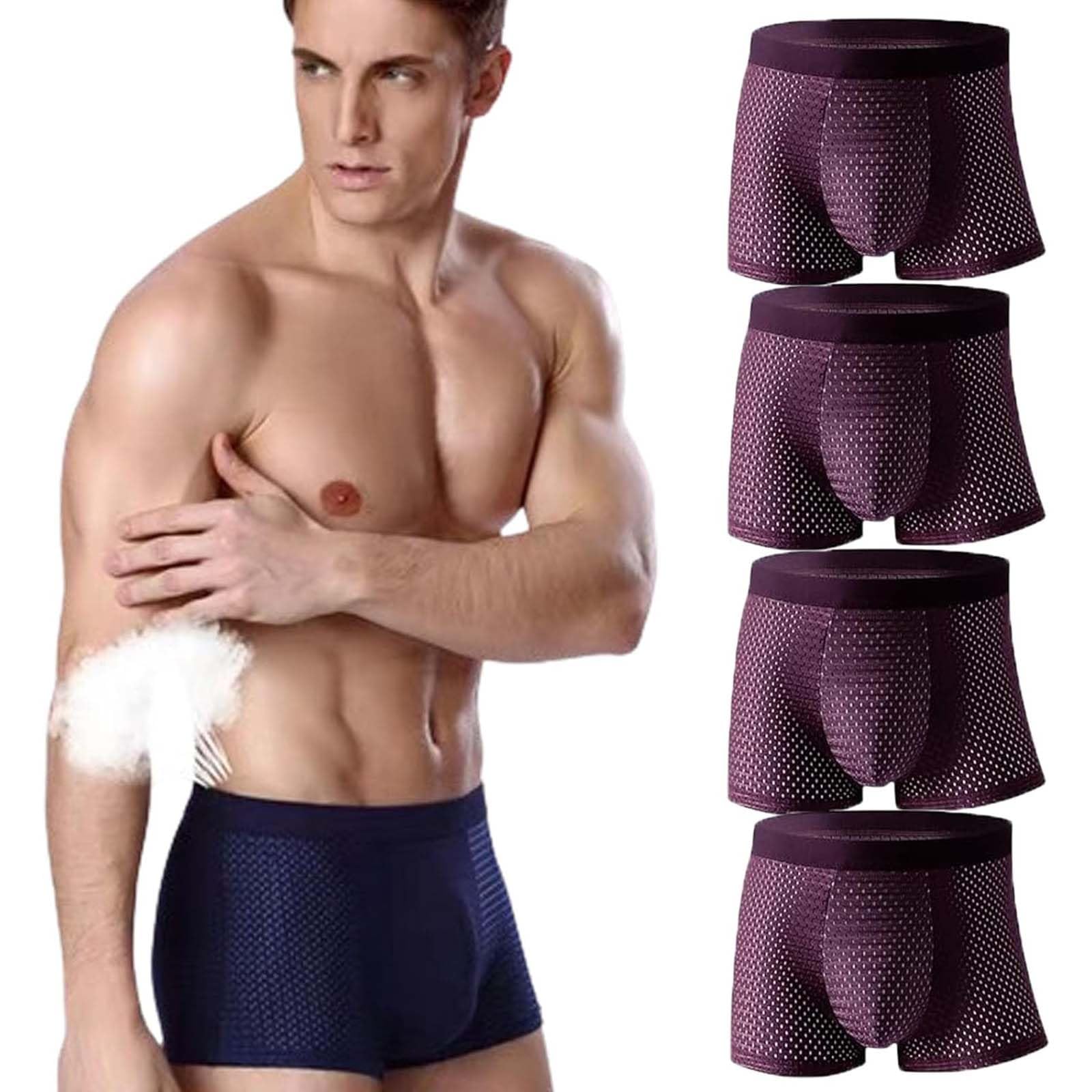 KitruiyHydrolabs Boxers, Bamboo Fiber Boxer Briefs, Bamboo Fibre Boxer Shorts, Nylon Breathable Men's Underwear, All-Day Comfort