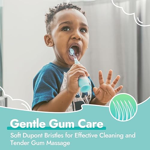 Vista 4 de Papablic Cabezales de repuesto para cepillos de dientes, 2 unidades, compatibles con cepillos de dientes eléctricos sónicos Papablic BabyHandy
