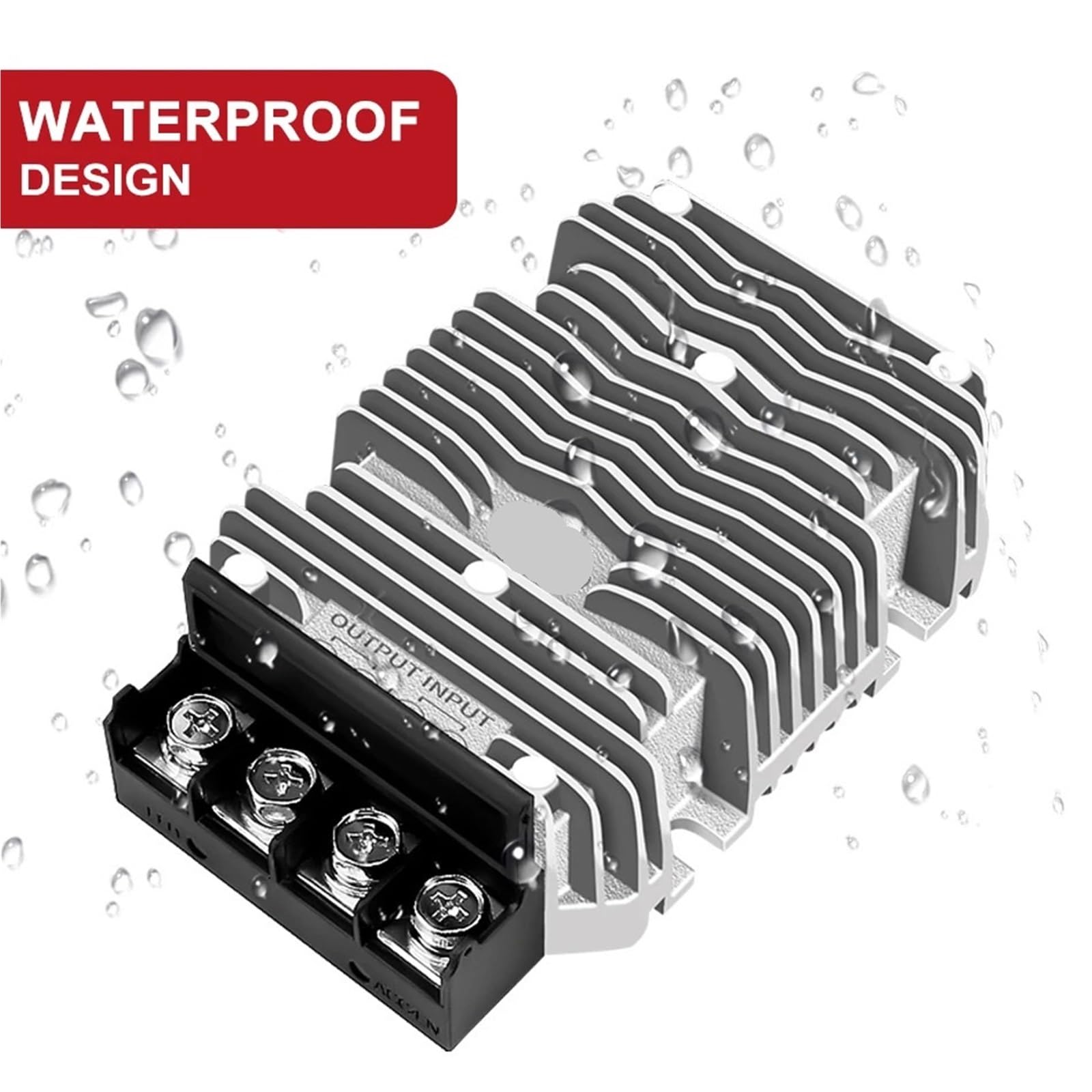 Convertitore regolatore riduttore di tensione DC 24V 36V 48V a 12V/13,8V 50A 60A for golf cart e auto da golf.(50A,48V(30-60V),12V)