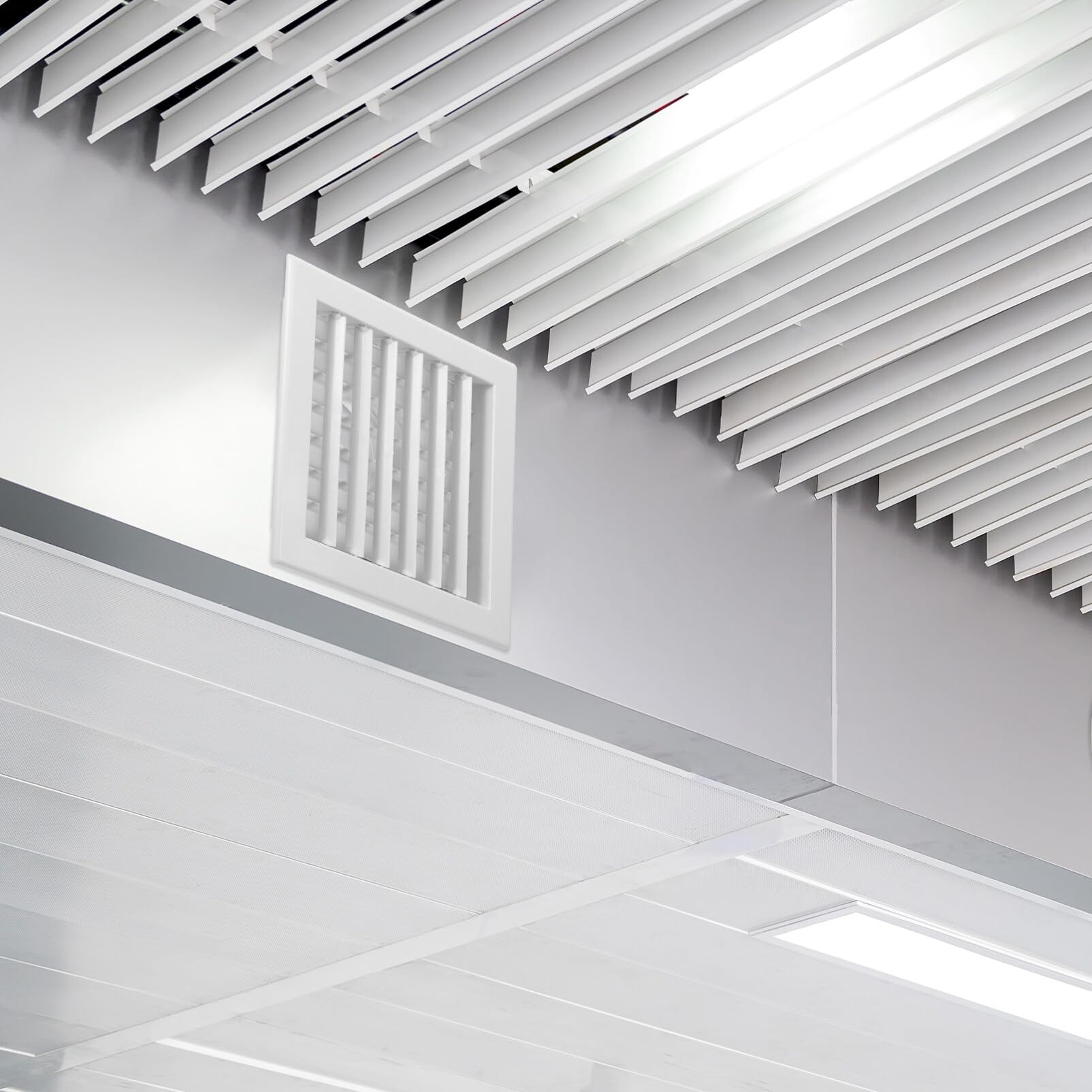 Griglia di Ventilazione Rotonda Bianca in Abs per Climatizzatore | Aerazione Tonda, Copertura della Presa d Aria Soffitto, Vacanze Estive, Facile da Pulire