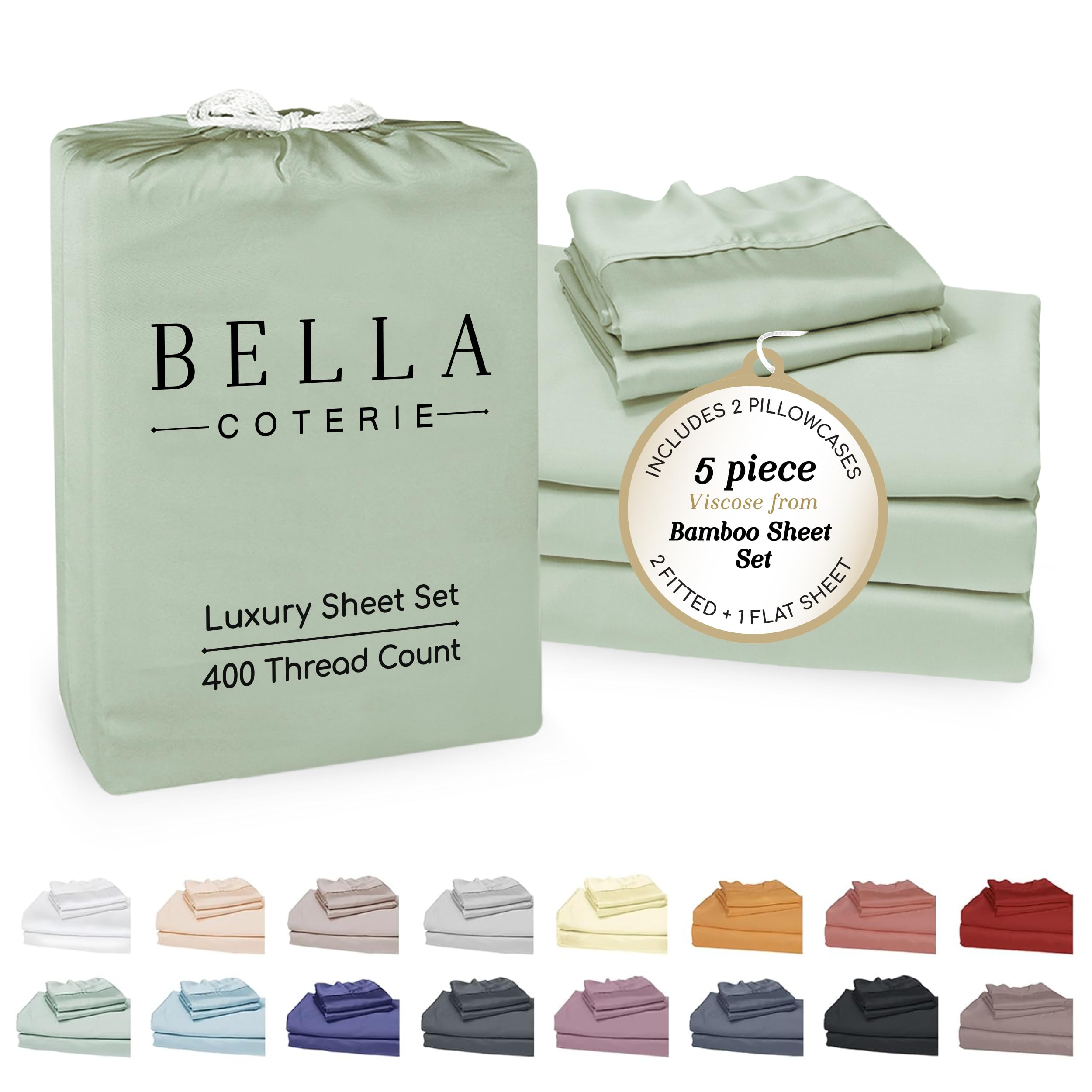 Bella Coterie Bamboo Split King Sheets