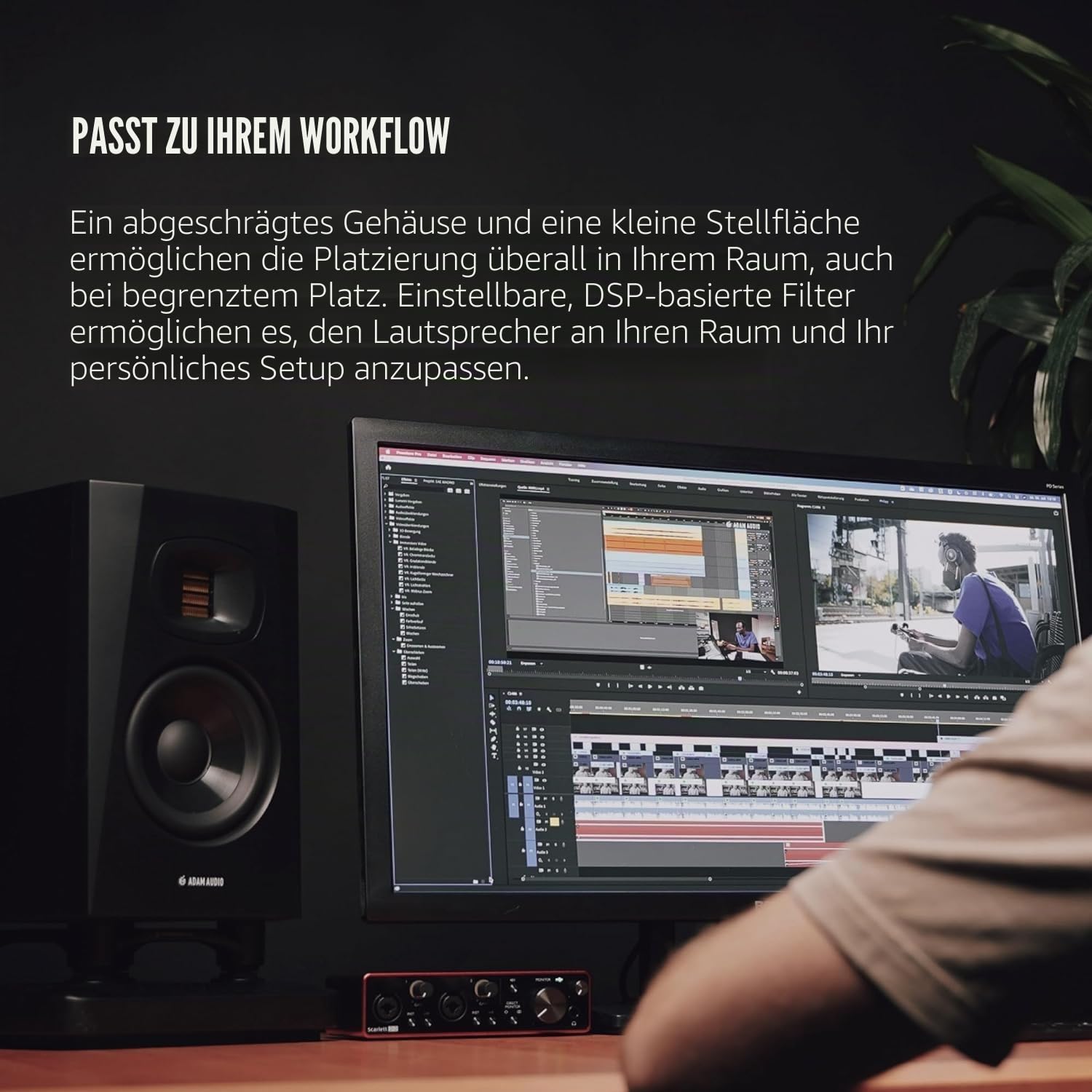 ADAM Professional Audio ADAM T5V 5" Nahfeld-Monitor-Lautsprecher