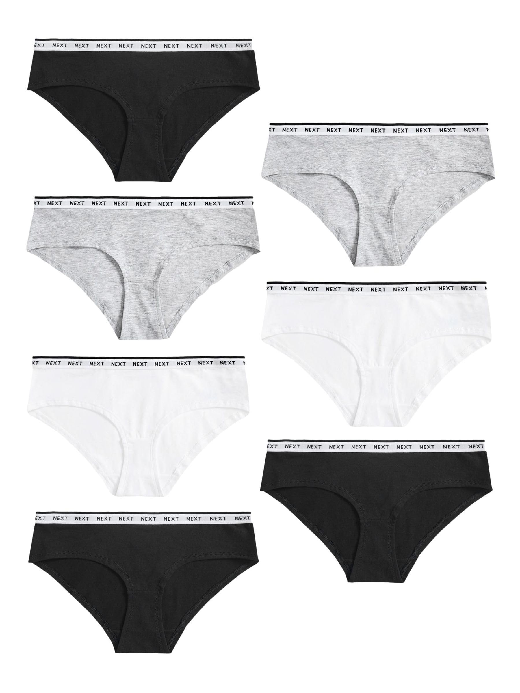 NEXT Mujeres Pack de 7 Braguitas Estilo Culotte de algodón con Logotipo