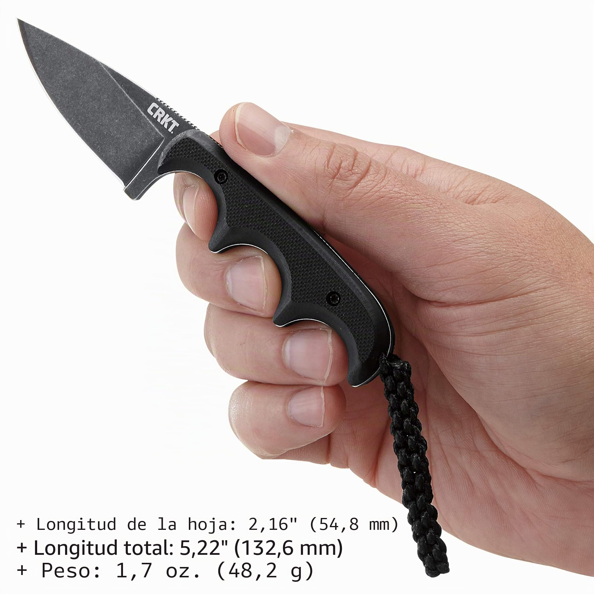 CRKT CR2384K Cuchillo Tascabile,Unisex - Adulto, Negro, un tamaño