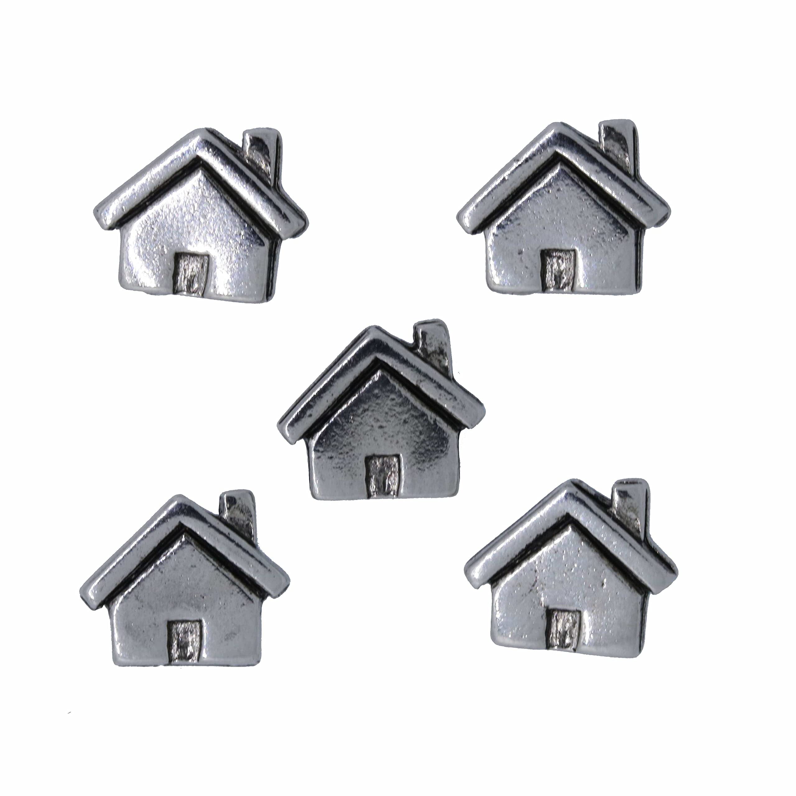 House Map Pins - Silver Finish