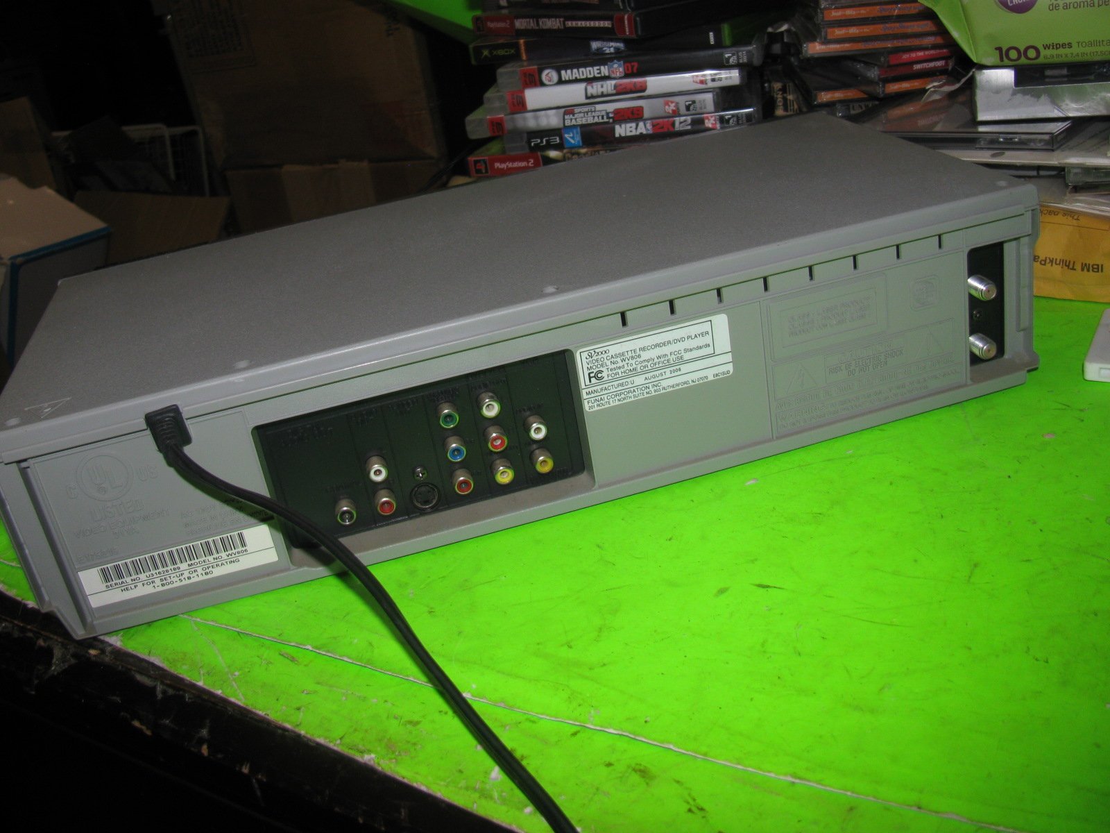 Amazon.com: SV2000 DVD/VCR Combo Player, WV806 : Electronics