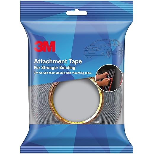 3M Attachment Tape, 12mm x 4m, Pack of 2