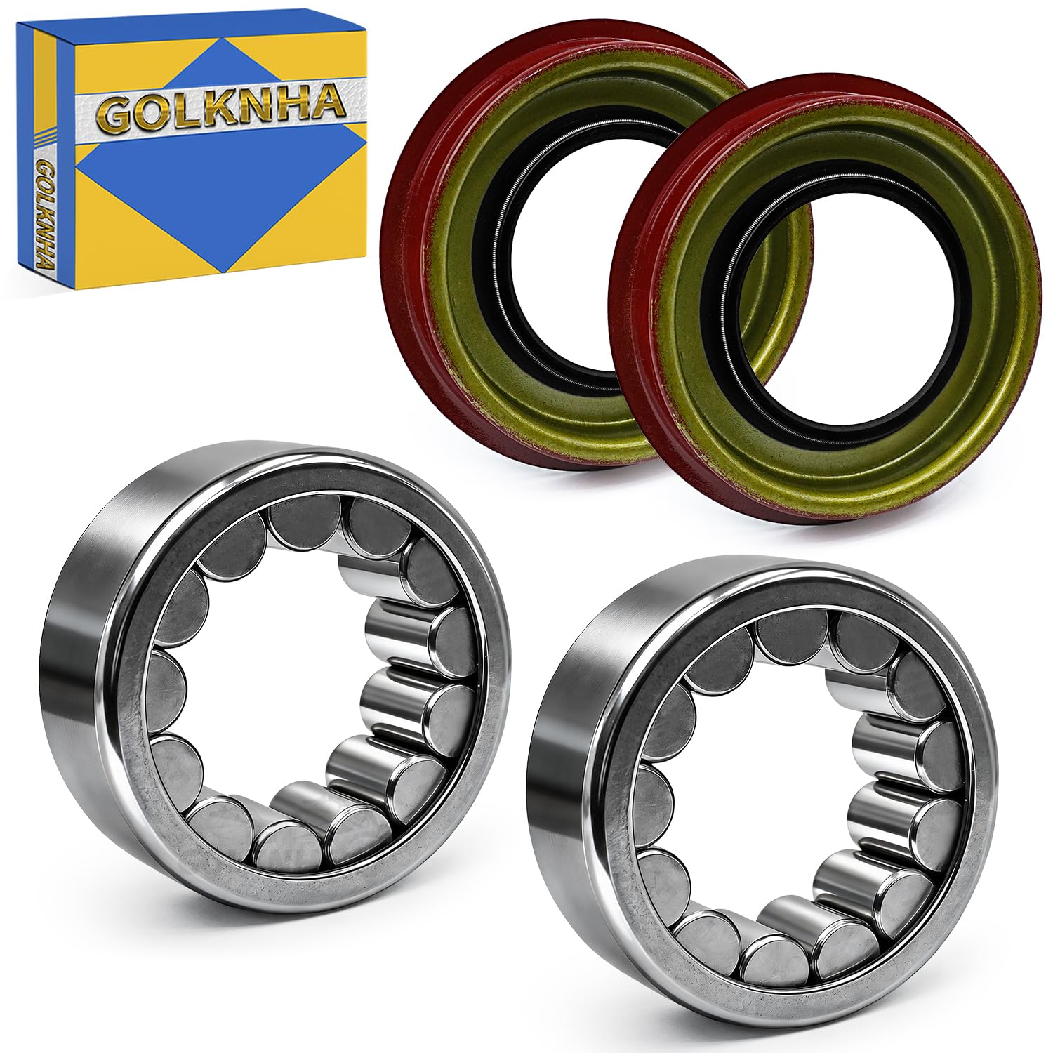 2pcs Rear Left and Right Axle Wheel Bearing and Seal Kit for Blazer Silverado Suburban 2500 1500 GM 8.0 8.5 8-1/2 8.6 Pickup Truck GMC Canyon Suburban 7.4 5.7 5.3 5.0 4.8 3.7 3.5 2.9 2.8 2.2L