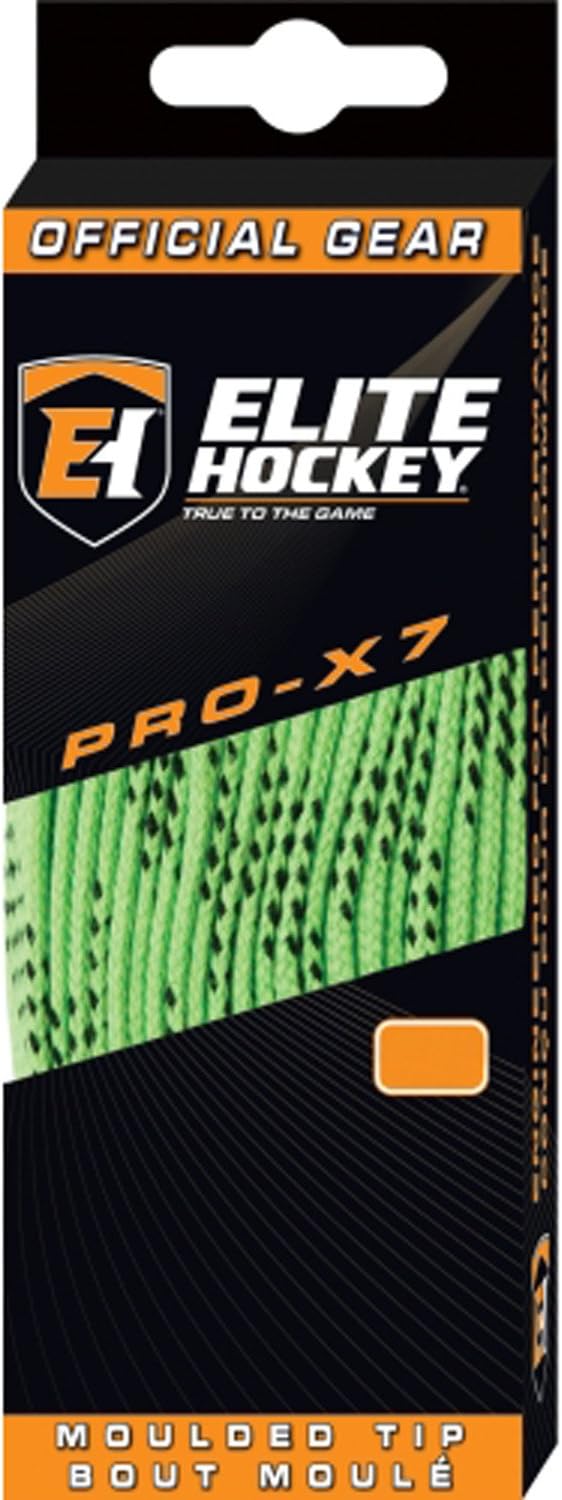 PRO-X7 Wide Molded Tip Cotton Hockey Skate Laces (Color, Size Choice)