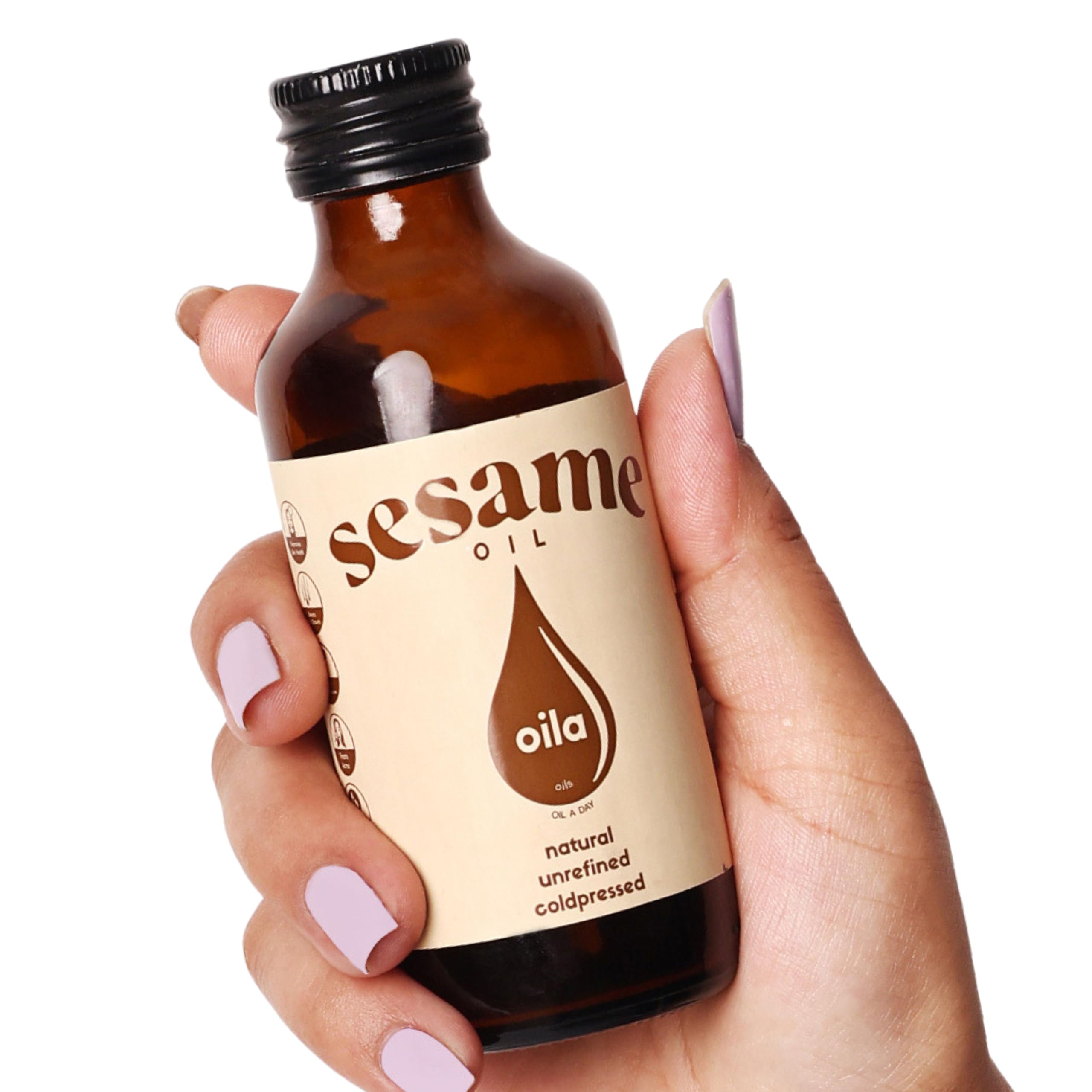 Oila Black Sesame Oil | Cold Pressed | Pure | Unrefined | Natural | Raw | Chemical Free (Amber Glass,100ml * 2) (B0C6MQFTYC) Amazon Price History, Amazon Price Tracker