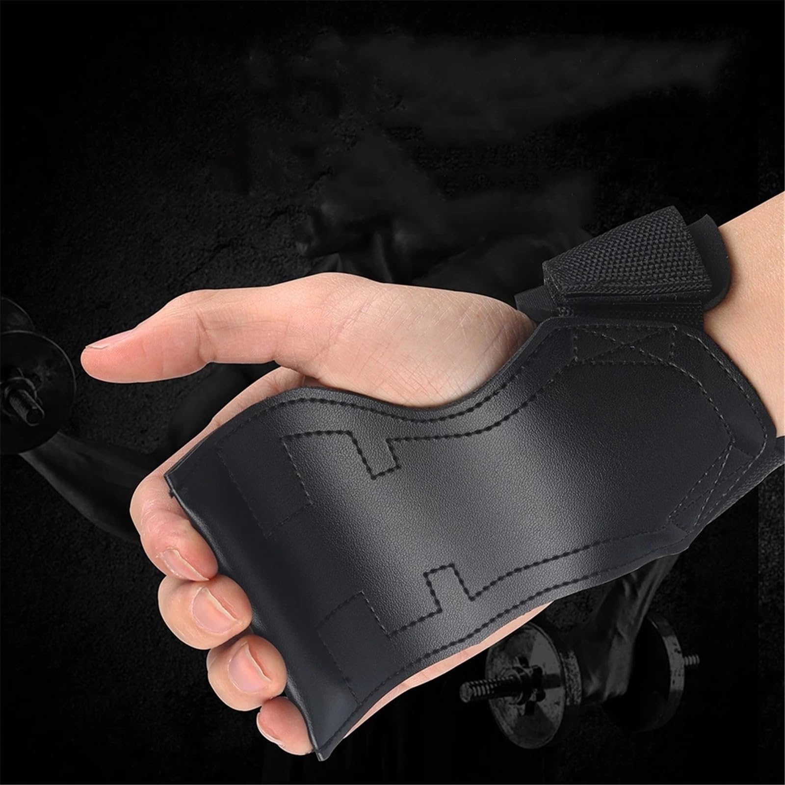 Ganci per Sollevamento Pesi Cinghie da Polso for Sollevamento Pesi Palestra Fitness Gancio Cinturino for Pesi Pull-up Guanti for Sollevamento Pesi for Allenamento con i Pesi per Uomini e Donne