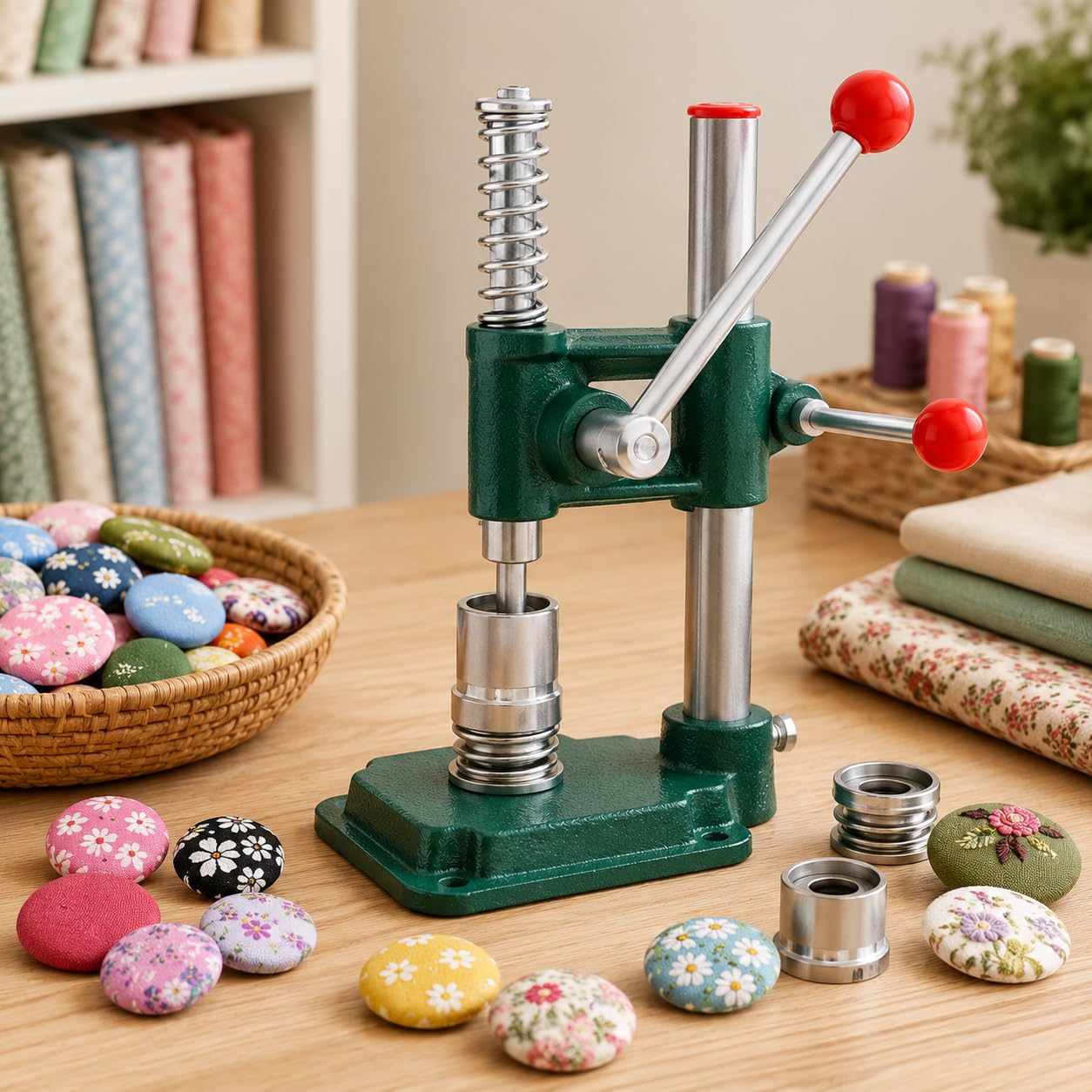 Kit de fabrication de boutons en tissu, 3 moules, 300 fournitures, 18 mm