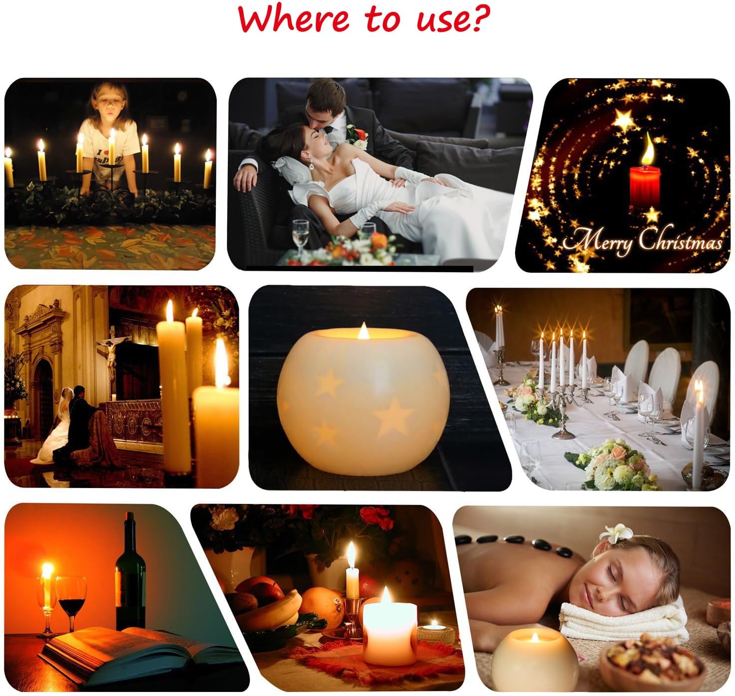 CVHOMEDECO. Moon Sphere Wax LED Dancing Flame Candle Ball Battery Operated Wax LED Flameless Candle with Timer and Remote Control (5" Dia. X 4" H) - Image 5