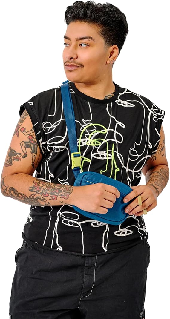 Baboon to the Moon Fanny Pack - Trendy, Compact, Water-Repellent Waist Bag in Multiple Colors and Sizes for Men and Women, Quantum Depth, Mini (1.5L), Fannypack