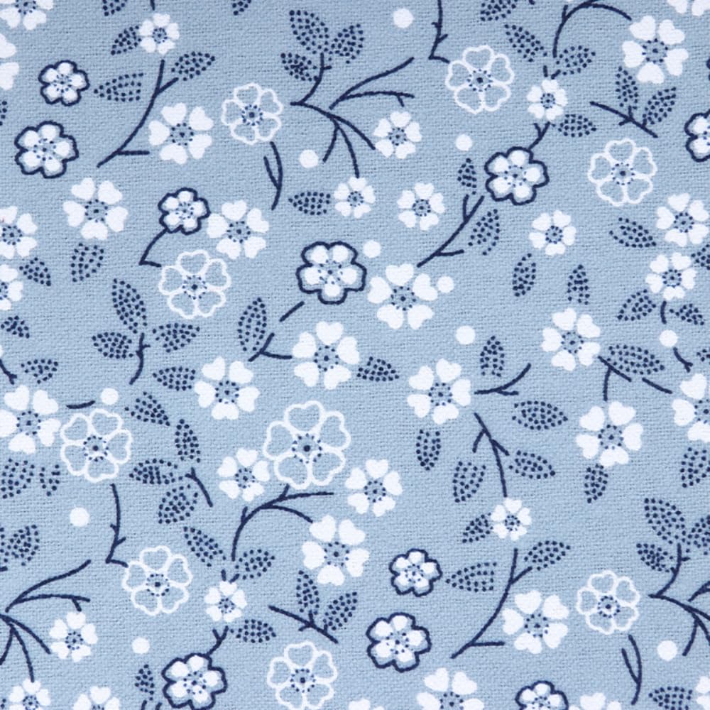 Tissu en coton bleu pour matelassage fait à la main et couture créative