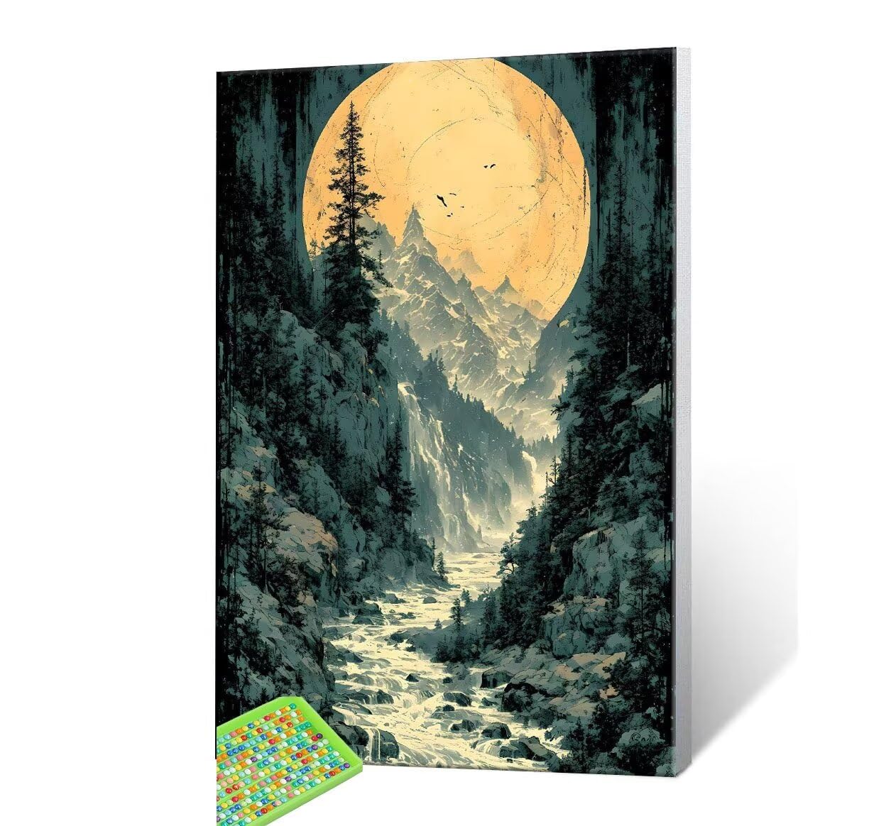 DIY Malarstwo diamentowe 5D, sztuka diamentowa, księżyc, sceneria, zestawy dla dorosłych, sztuka ze strasu, haft, artykuły rzemieślnicze, dla dzieci i dorosłych, idealna dekoracja ścienna do domu,